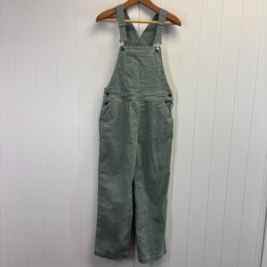 United by Blue Womens Boho Cottage Organic Corduroy Overalls Size S Sage Green